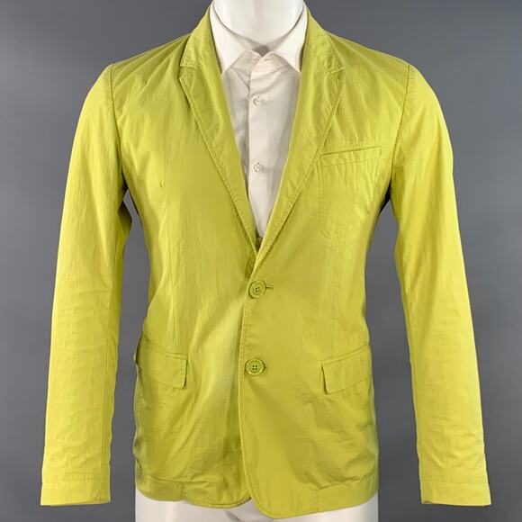 VIKTOR & ROLF Size 38 Yellow Cotton Blend Single Breasted Sport Coat - Picture 1 of 16